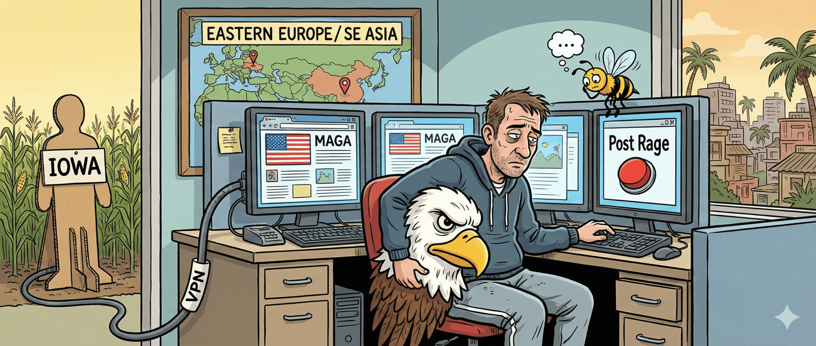 The Star-Spangled Bot Farm: How Elon Accidentally Doxxed the “America First” Foreign Legion