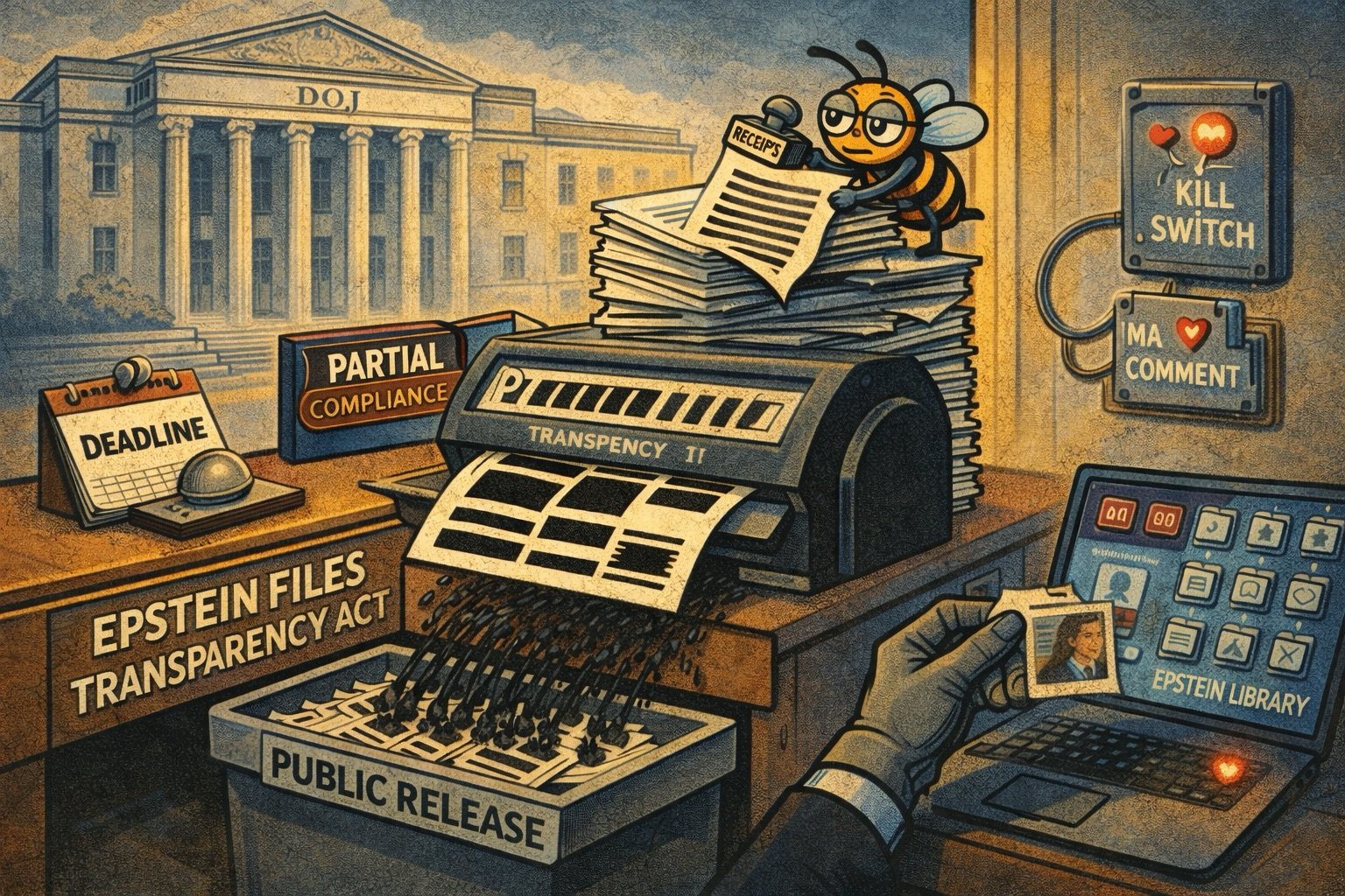 Epstein Files Transparency Act Meets DOJ’s Blackout Marker, and Congress Discovers the “Oops, All Redactions” Loophole