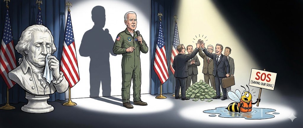 Drunk Pete’s Reagan Forum Was a Wake for the World Order