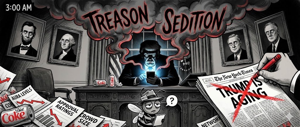 Snowflake Is Melting Down: Trump Labels His Hurt Feelings Treasonous