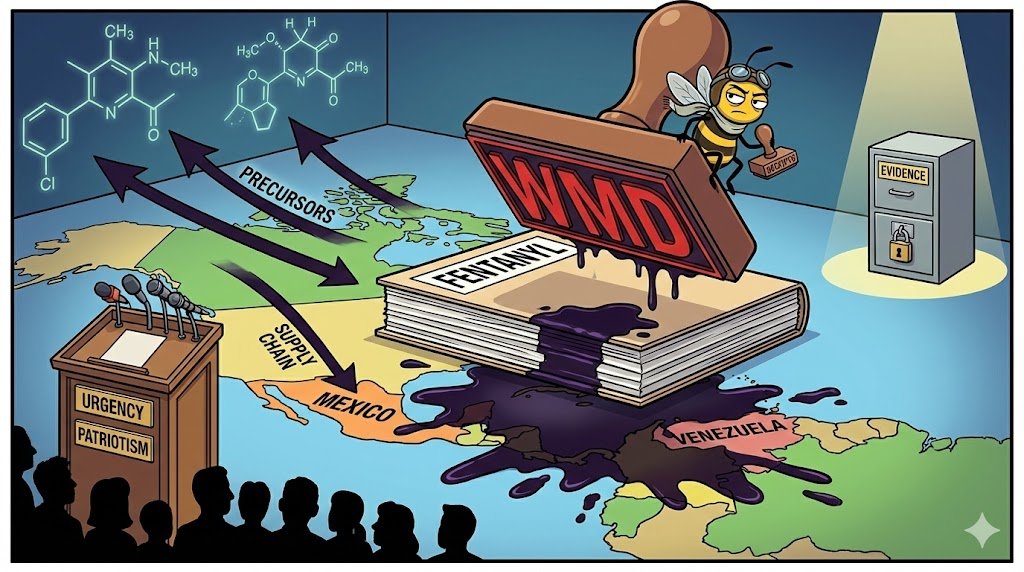 Trump Calls Fentanyl a Weapon of Mass Destruction, and the Iraq War Echo Starts Clearing Its Throat